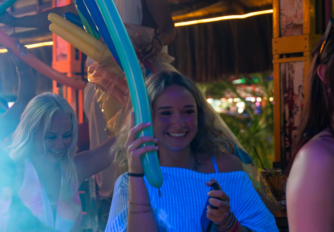 Night party at Señor Frog’s Cancun