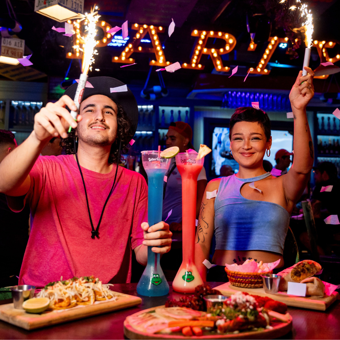 Yardas en Señor Frog’s Cozumel