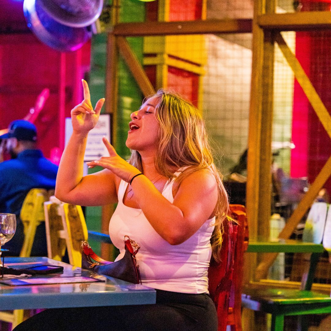 El comedor de Señor Frog’s Cozumel