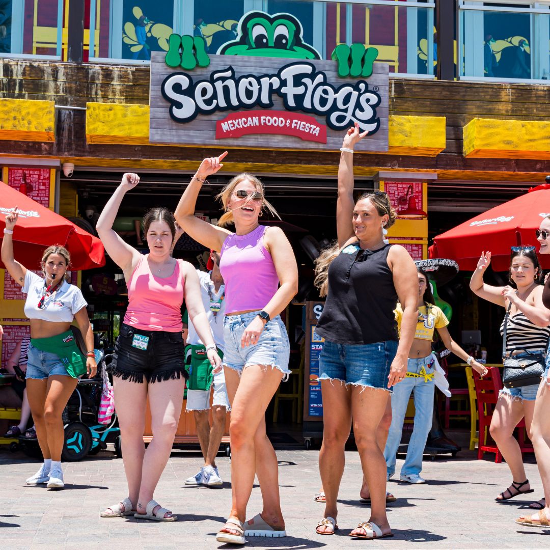 El ambiente de fiesta en Señor Frog’s Hollywood Beach