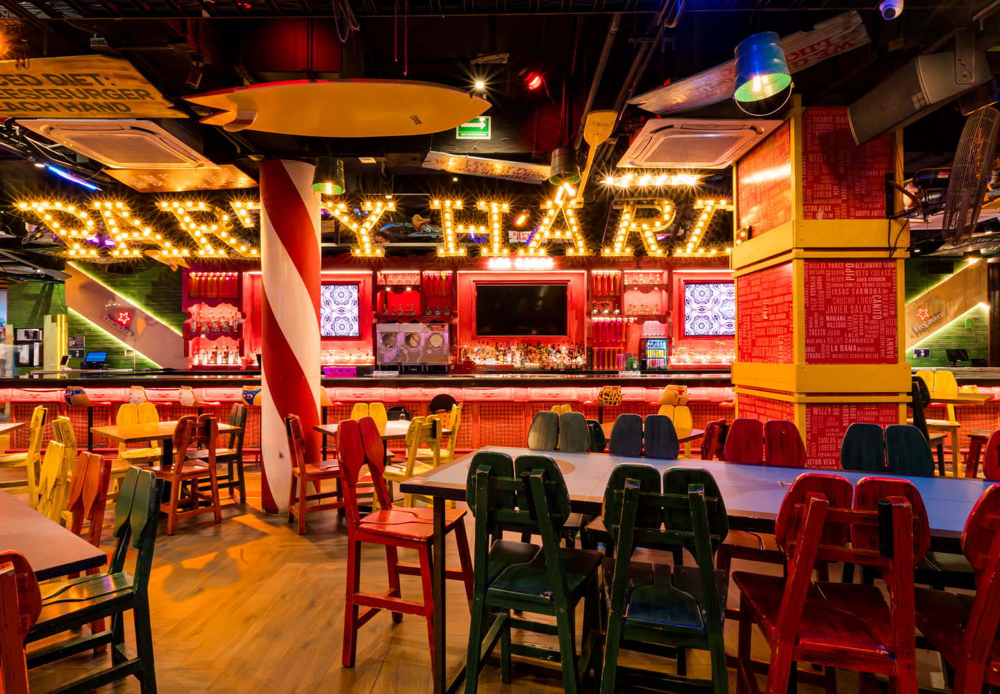 The Party Hard room at Señor Frog’s Los Cabos Pier