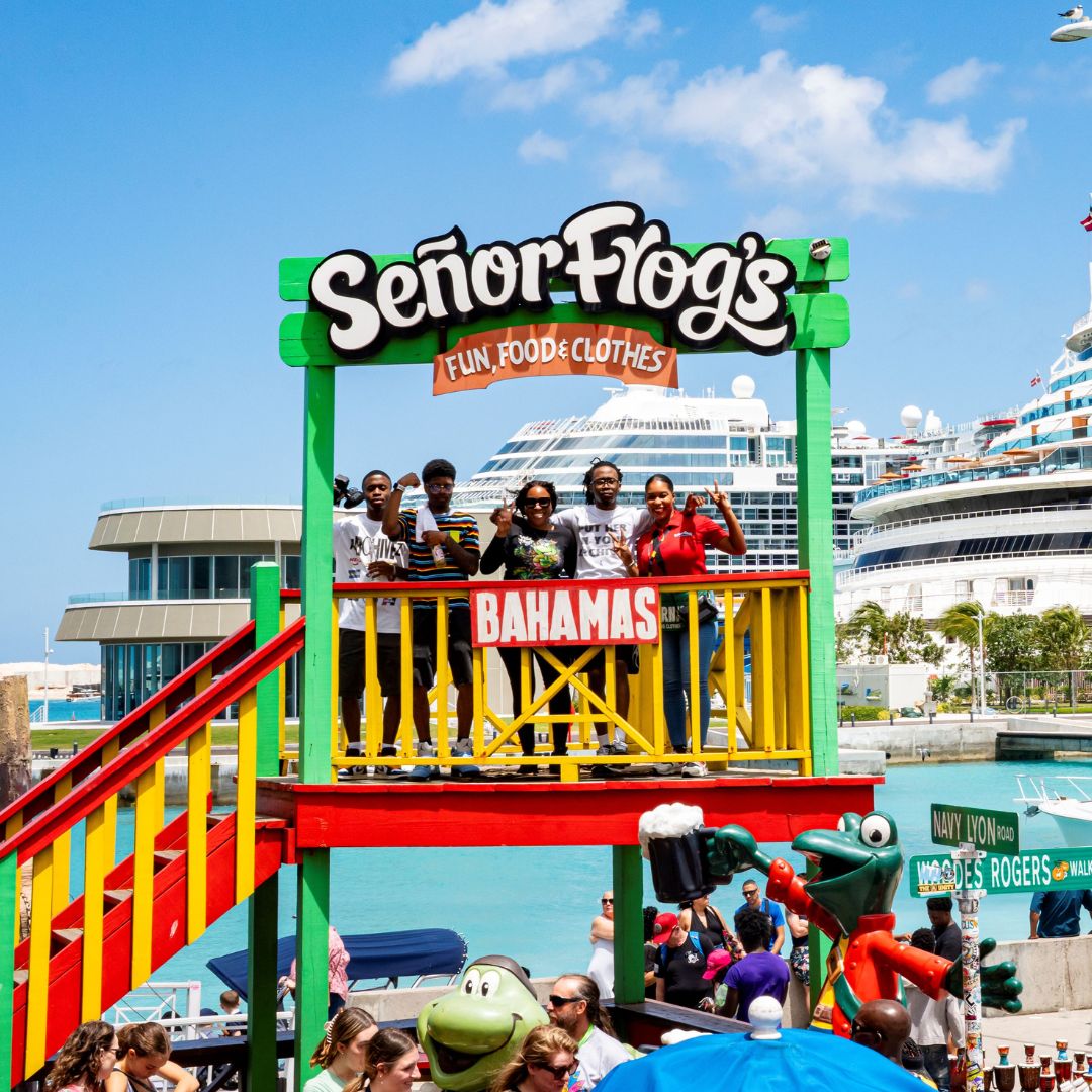 Baile y música en Señor Frog’s Nassau